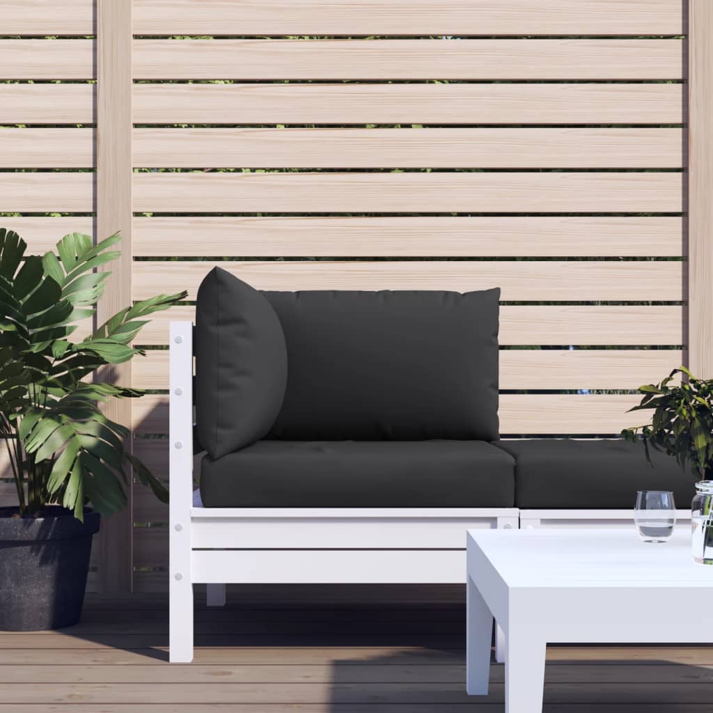 vidaXL Pallet Sofa Cushions 3 pcs Black Fabric