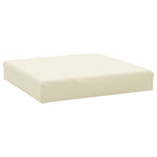 Vidaxl Floor Pallet Cushion 23.6"X23.6"X2.4" Cream Fabric