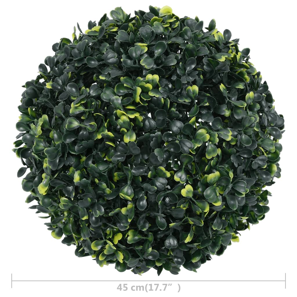 vidaXL Artificial Boxwood Balls 2 pcs 45 cm