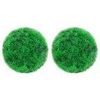 Vidaxl Artificial Boxwood Balls 8.7" Pair – Versatile Indoor/Outdoor Decoration – Authentic Appearance – Weather-Resistant Polyethylene Material – Perfect For Home And Garden Landscape