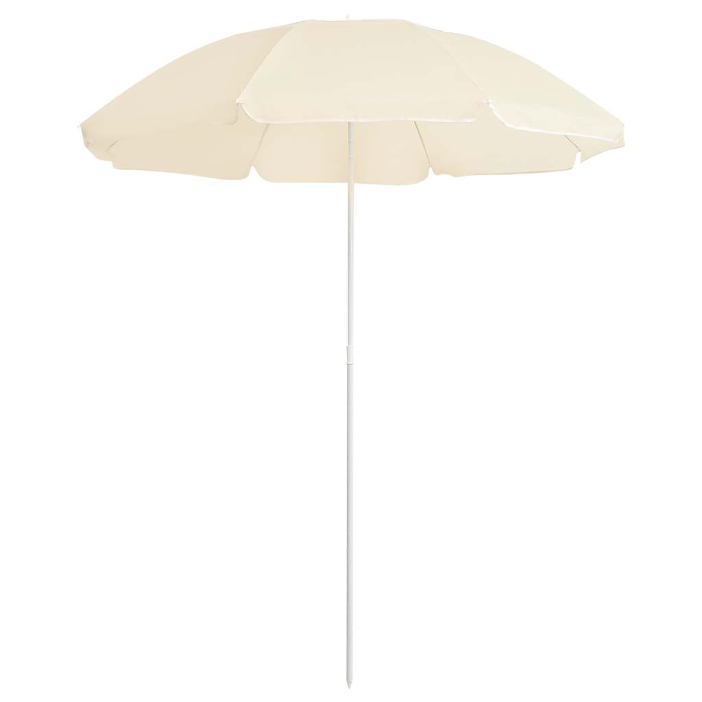 vidaXL Outdoor Parasol with Steel Pole Sand 70.9