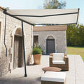 vidaXL Awning Post Set Anthracite 118.1x96.5 Iron