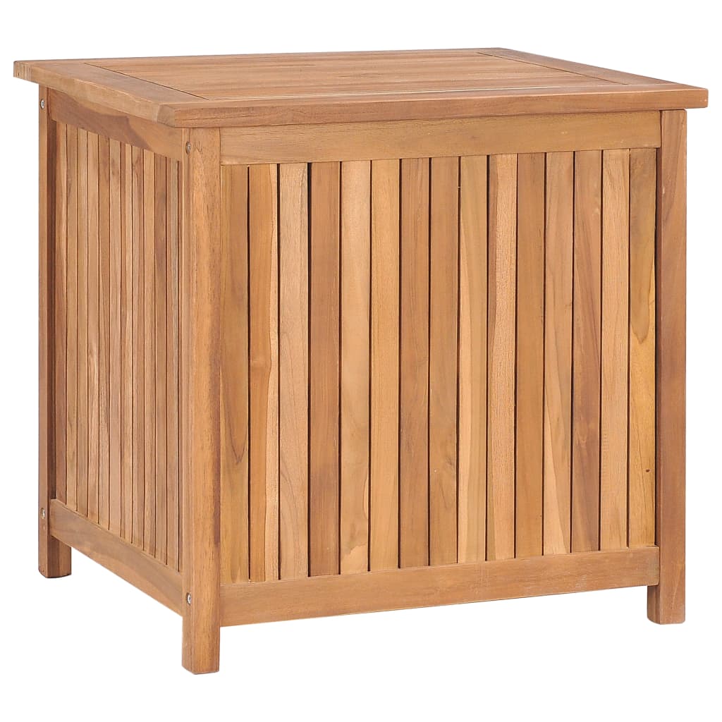 vidaXL Patio Storage Box 23.6''x19.7''x22.8'' Solid Teak Wood