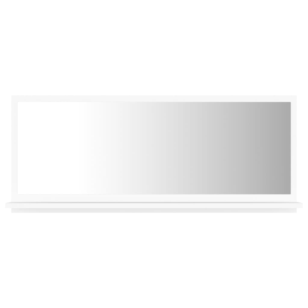 Bathroom Mirror White 35.4&quot;X4.1&quot;X14.6&quot; Engineered Wood