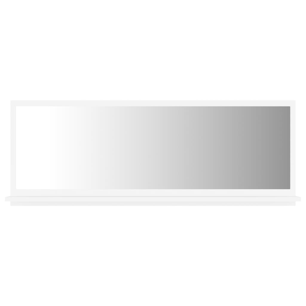 Bathroom Mirror White 39.4&quot;X4.1&quot;X14.6&quot; Engineered Wood