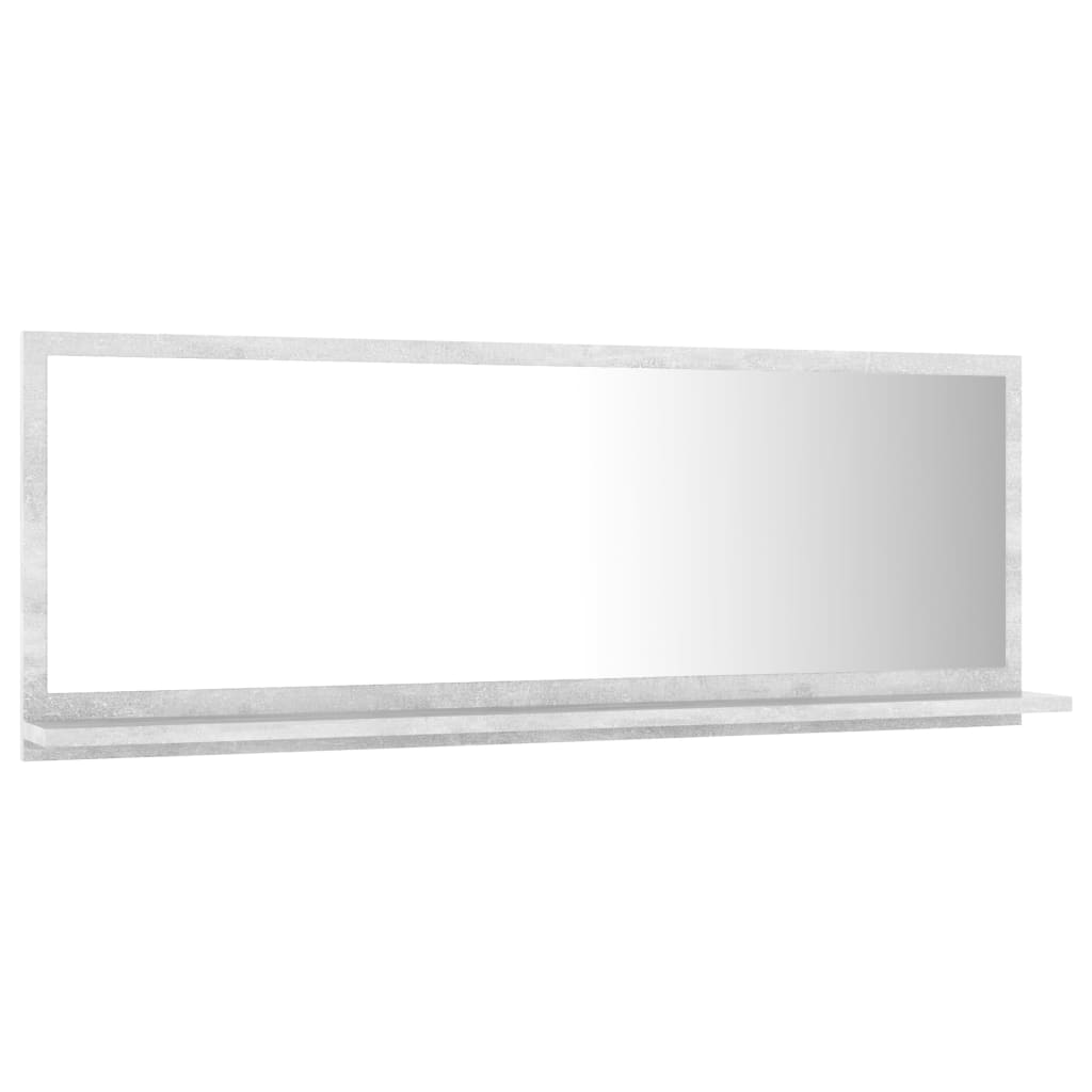 Bathroom Mirror Concrete Gray 39.4&quot;X4.1&quot;X14.6&quot; Engineered Wood