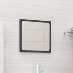 Vidaxl Contemporary Bathroom Mirror - 15.7"X0.6"X14.6" - Engineered Wood/Acrylic - Durable, Easy-To-Clean, Wall-Mounted - Modern, Stylish Design - Gray