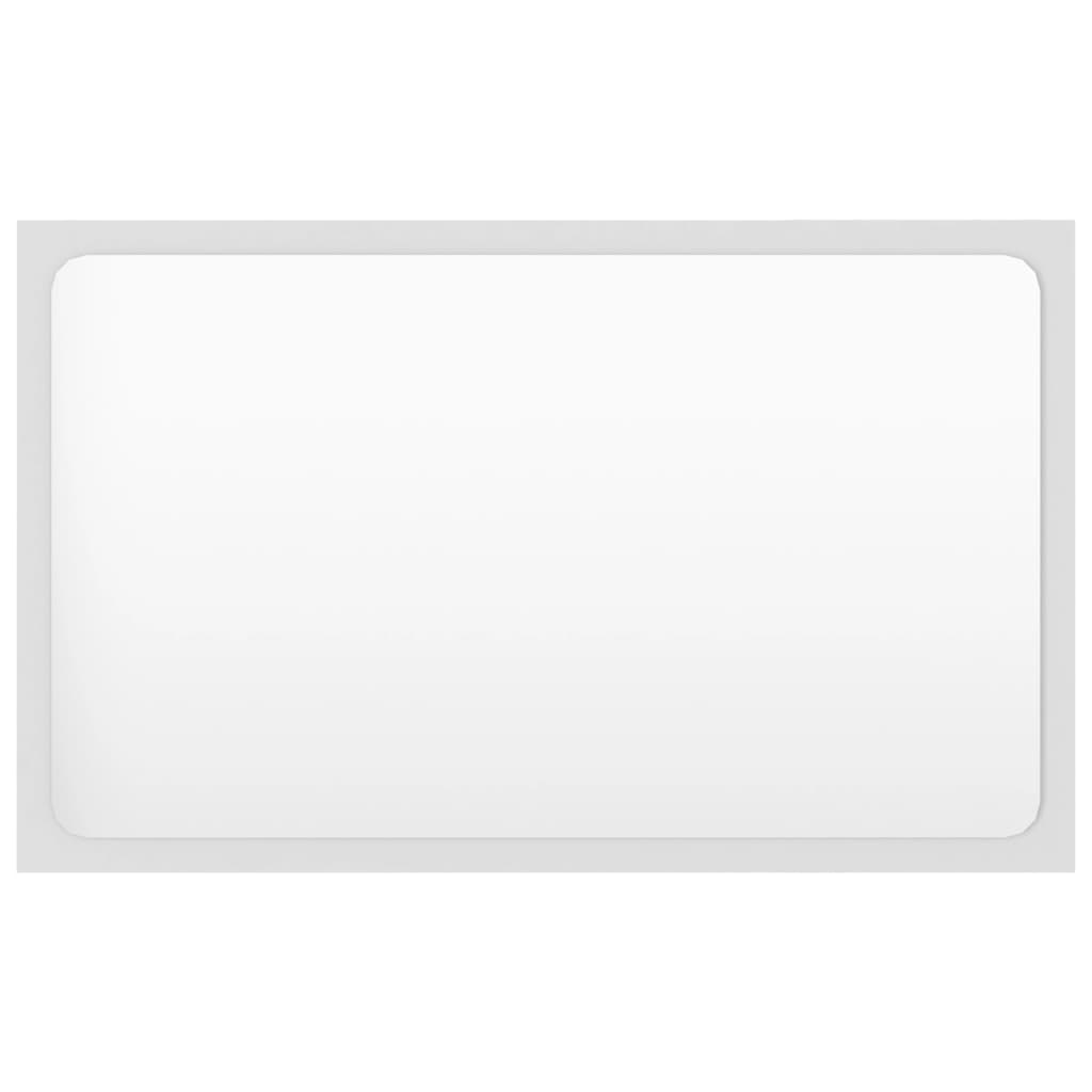 Bathroom Mirror White 23.6&quot;X0.6&quot;X14.6&quot; Chipboard