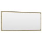 Vidaxl Bathroom Mirror With Contemporary Design, Sonoma Oak Finish, Made Of Engineally Provide A Unique Environment To Display Your Decor.