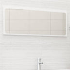 vidaXL Bathroom Mirror White 39.4''x0.6''x14.6'' Engineered Wood