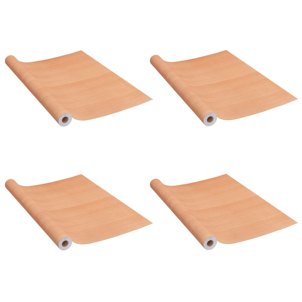 vidaXL Self-adhesive Furniture Films 2 pcs Japanese Oak 196.9''x35.4'' PVC