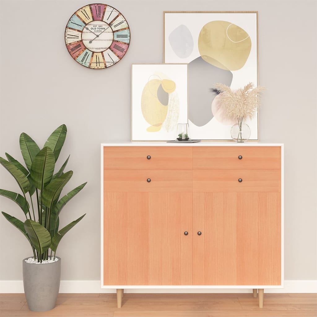 vidaXL Self-adhesive Furniture Films 2 pcs Japanese Oak 196.9''x35.4'' PVC