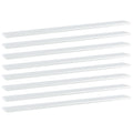 vidaXL Bookshelf Boards 8 pcs High Gloss White 39.4x3.9x0.6 Engineered Wood