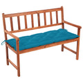 vidaXL Garden Bench with Cushion 120 cm Solid Acacia Wood