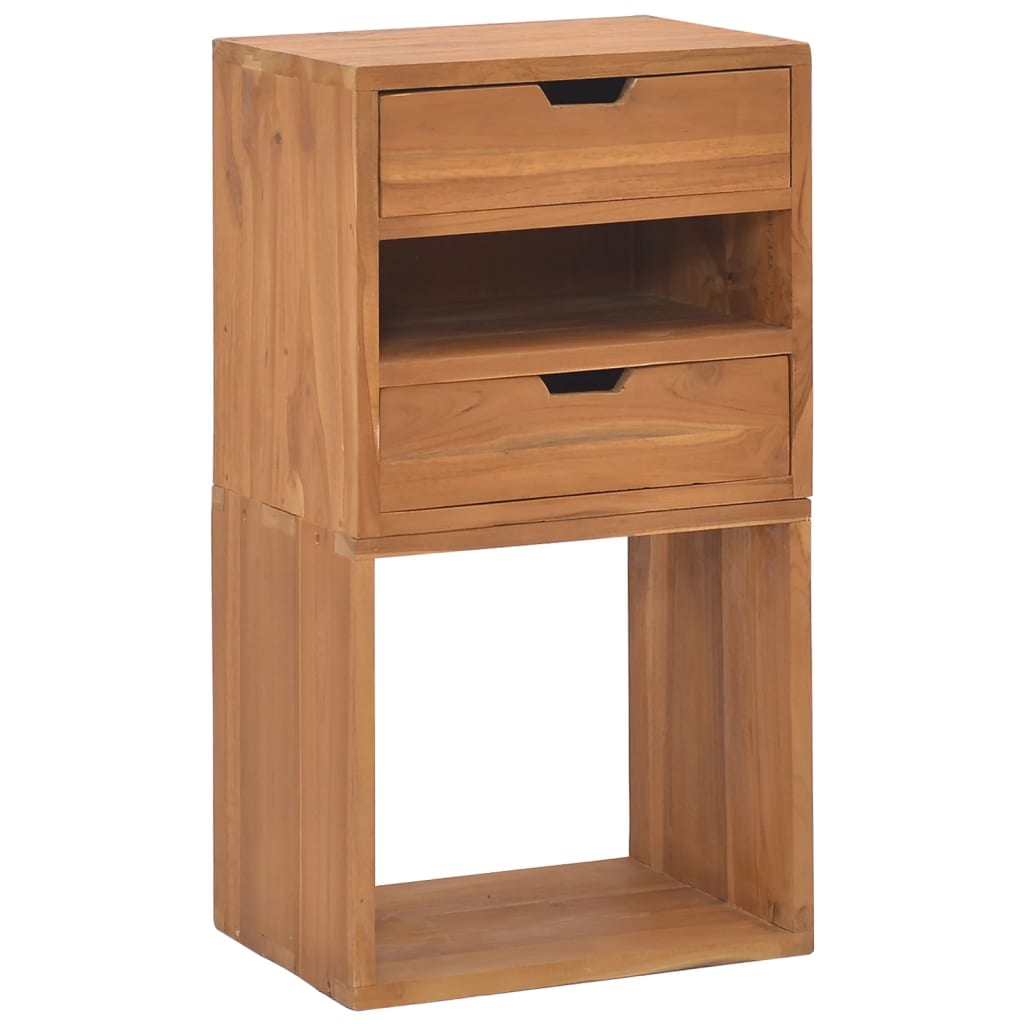 vidaXL Storage Cabinet 15.7x11.8x29.9 Solid Teak Wood