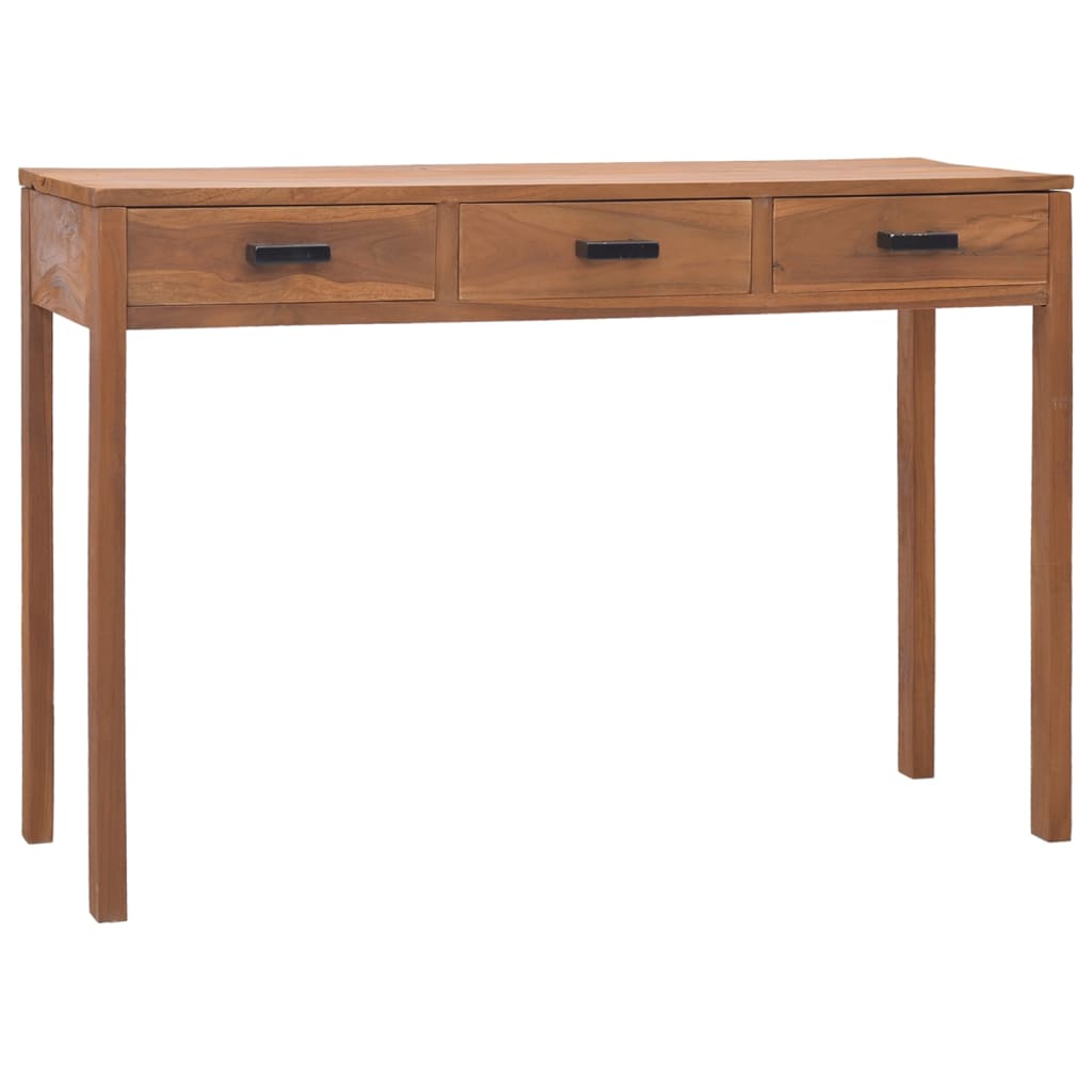 vidaXL Office Desk 43.3x15.7x29.5 Solid Teak Wood