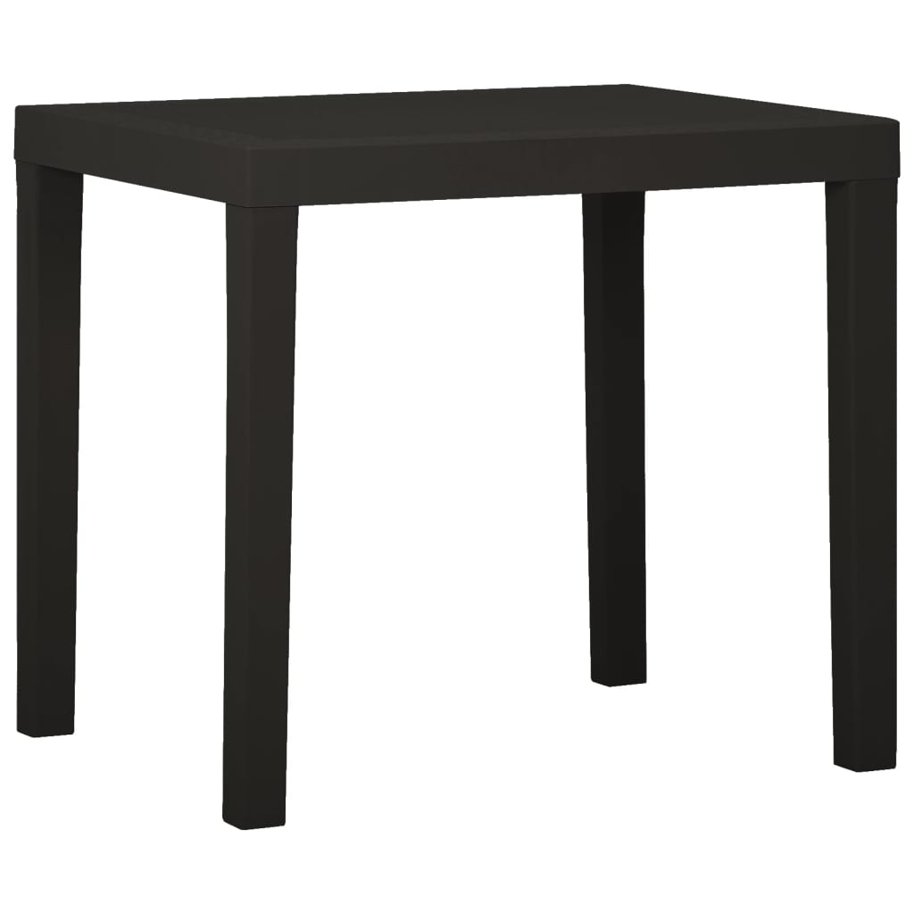 vidaXL Patio Table Anthracite 31.1x25.6x28.3 Plastic