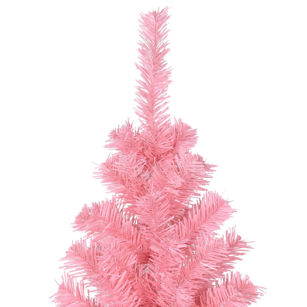 'Vidaxl 8Ft Pink Artificial Christmas Tree With Stand | Pvc Material | Lifelike Appearance | Indoor And Outdoor Holiday Decoration