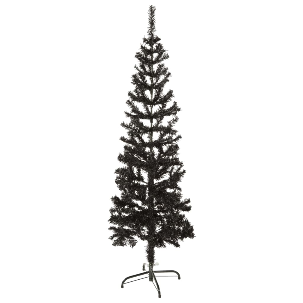 Vidaxl Slim Christmas Tree Black 47.2&quot;