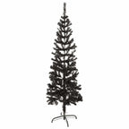 Vidaxl Slim Christmas Tree Black 5 Ft