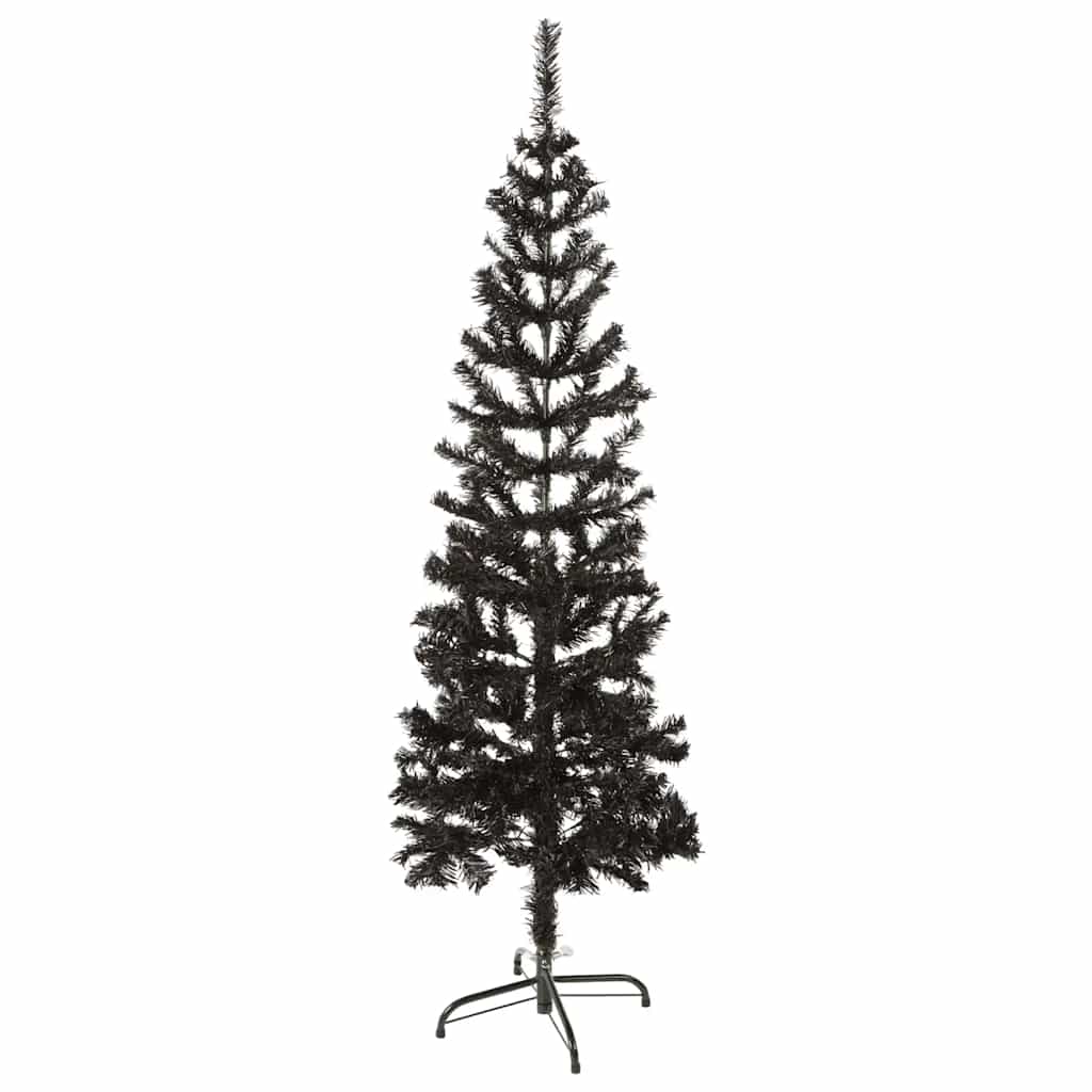 Vidaxl Slim Christmas Tree Black 5 Ft