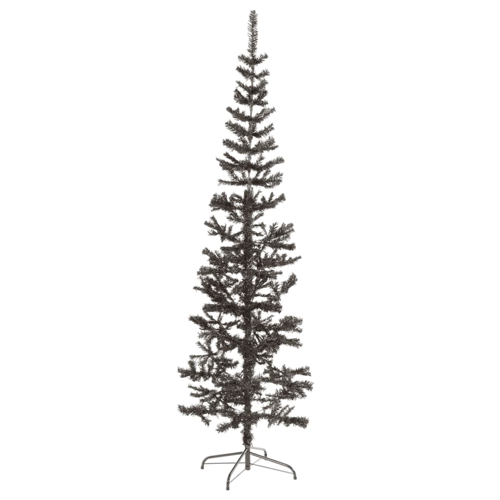 Vidaxl Slim Christmas Tree Black 82.7&quot;