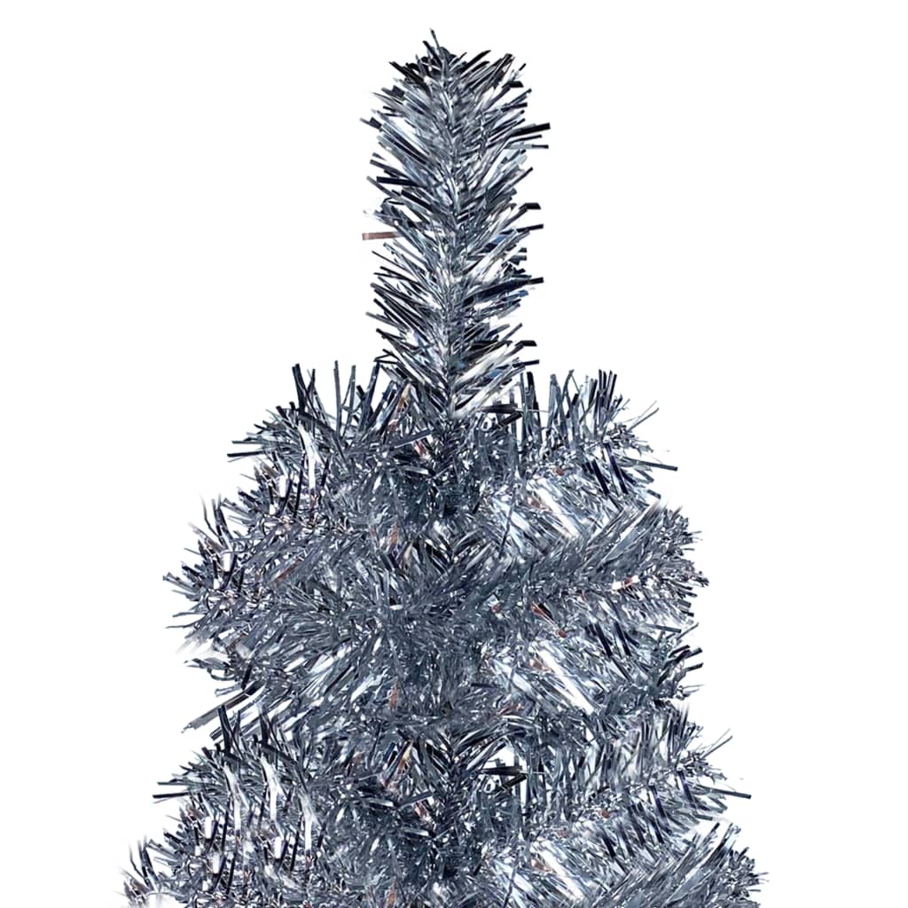 Vidaxl Slim Christmas Tree Silver 47.2&quot;