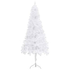Vidaxl Corner Artificial Christmas Tree White 7 Ft Pvc