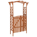 vidaXL Pergola with Gate 45.7x15.7x80.3 Solid Firwood
