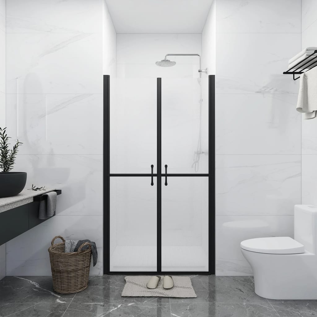 vidaXL Shower Door Frosted ESG (83-86)x190 cm