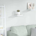 Vidaxl Floating Wall Shelf Oak And White 9.1 Inch X9.3 Inch X1.5 Inch  Mdf