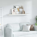 Vidaxl Floating Wall Shelf Oak And White 120X23.5X3.8 Cm Mdf