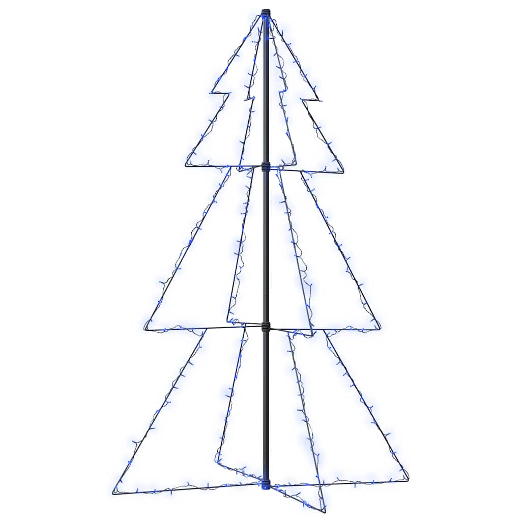 Vidaxl Christmas Cone Tree - 3X5 Ft With 200 Leds, Indoor And Outdoor Use, 8 Lighting Effects, Secure Ground Mounting, Waterproof Design