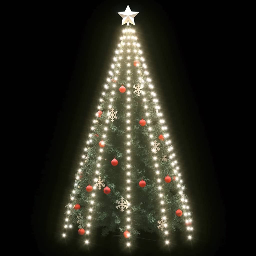 Vidaxl Christmas Tree Net Lights With 300 Leds Cold White 118.1&quot;