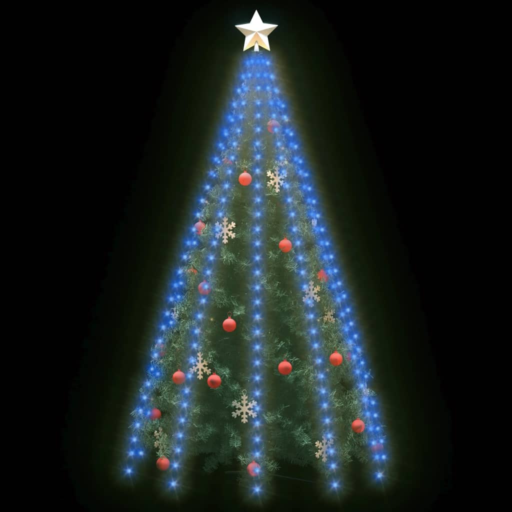 Vidaxl Christmas Tree Net Lights With 300 Leds Blue 118.1&quot;