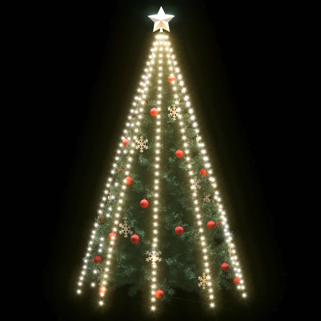 Guirlande Lumineuse D'Arbre De Noël 400 Led Blanc Froid 400 Cm