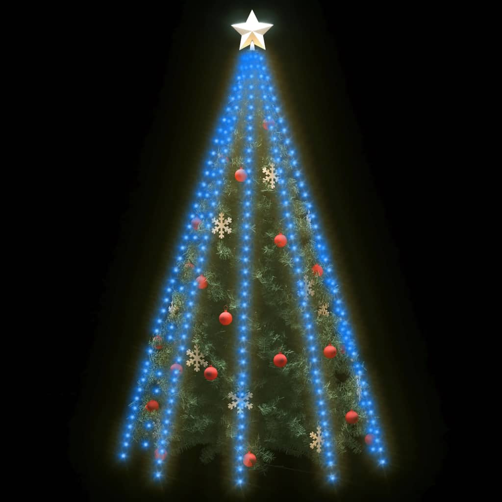 Guirlande Lumineuse D'Arbre De Noël 400 Led Bleu 400 Cm
