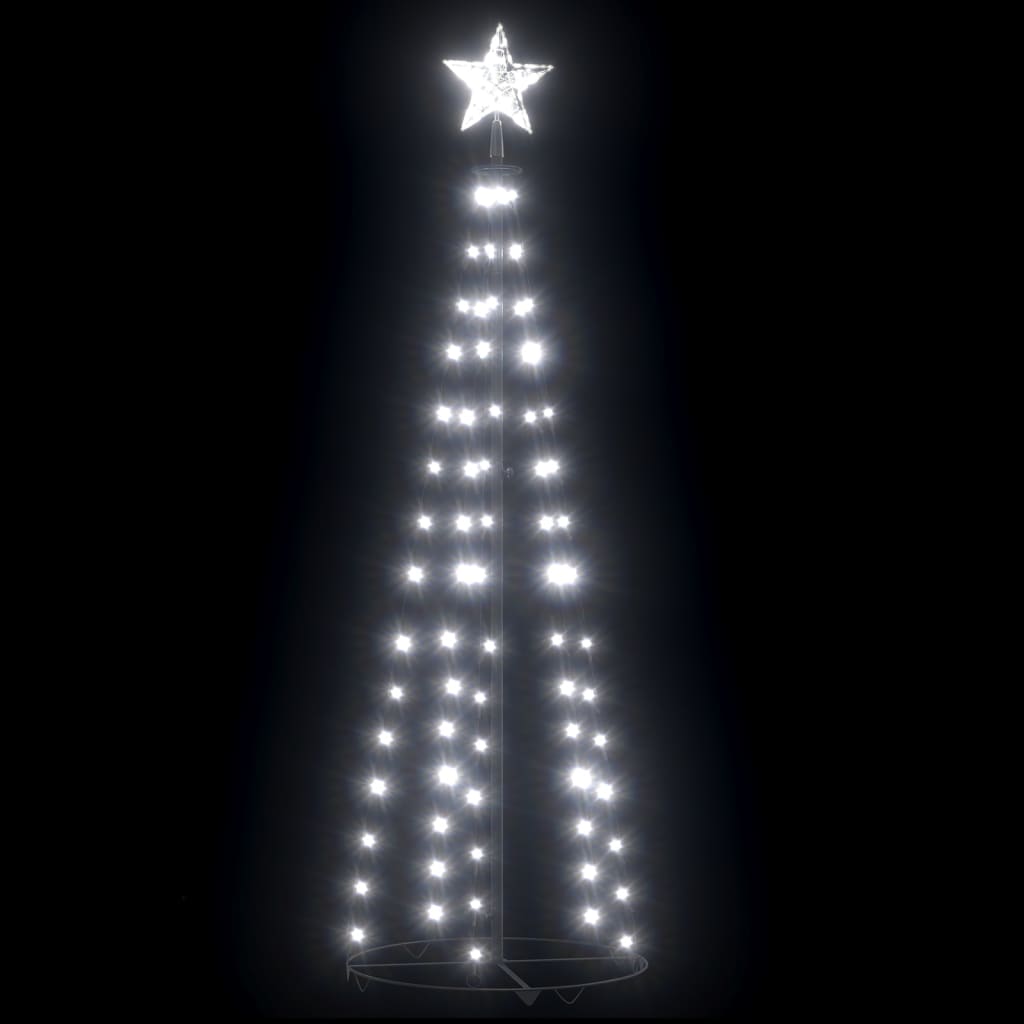 Nusgear Christmas Cone Tree Cold White 84 Leds 19.7&quot;X59.1&quot;