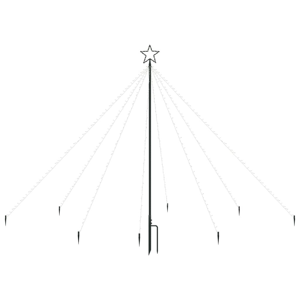 Vidaxl Led Christmas Waterfall Tree Lights Indoor Outdoor 400 Leds 8.2'