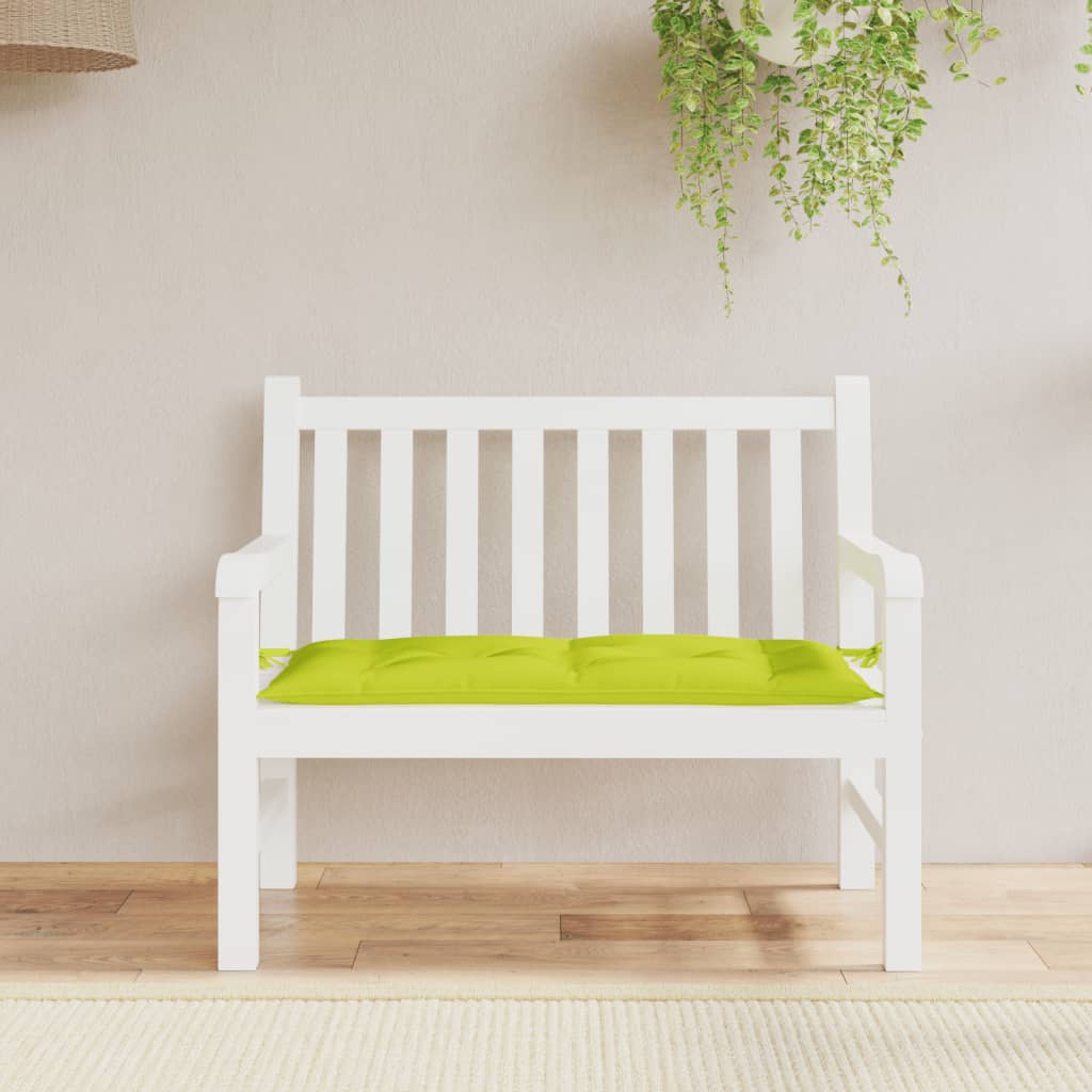 vidaXL Garden Bench Cushion Bright Green 43.3x19.6x2.7 Fabric