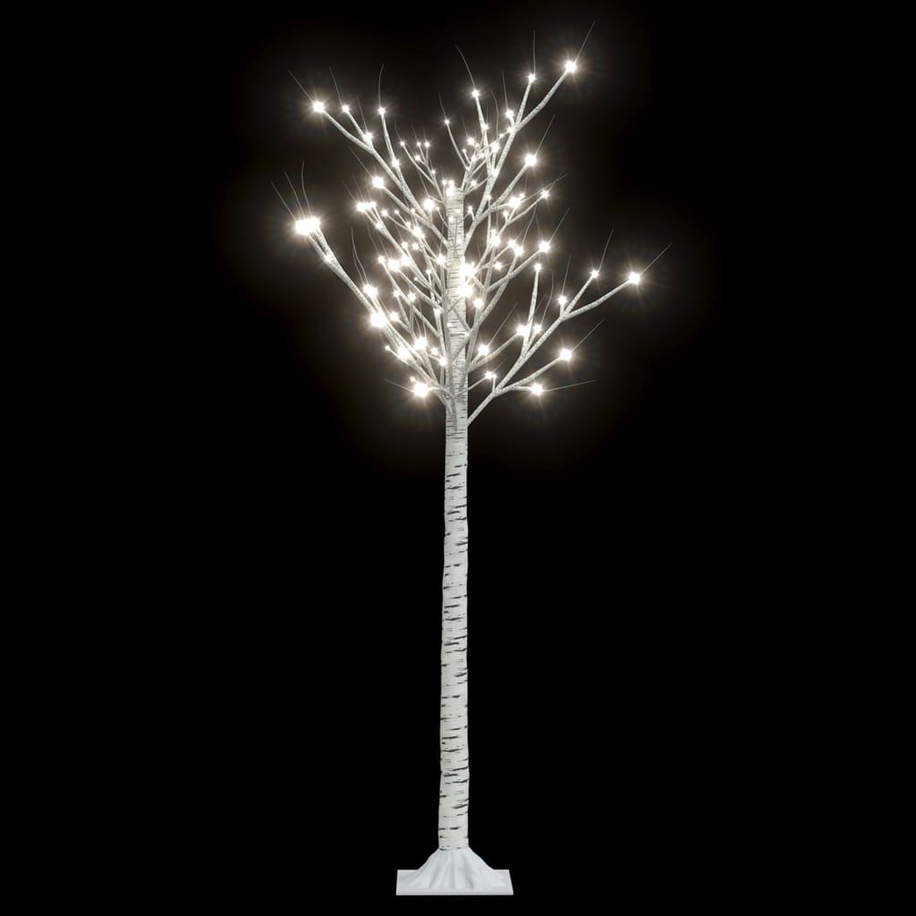 'Vidaxl 5Ft Cold White Willow Christmas Tree With 156 Energy-Saving Leds, 8 Lighting Modes, Easy Assembly, Suitable For Indoor And Outdoor Use