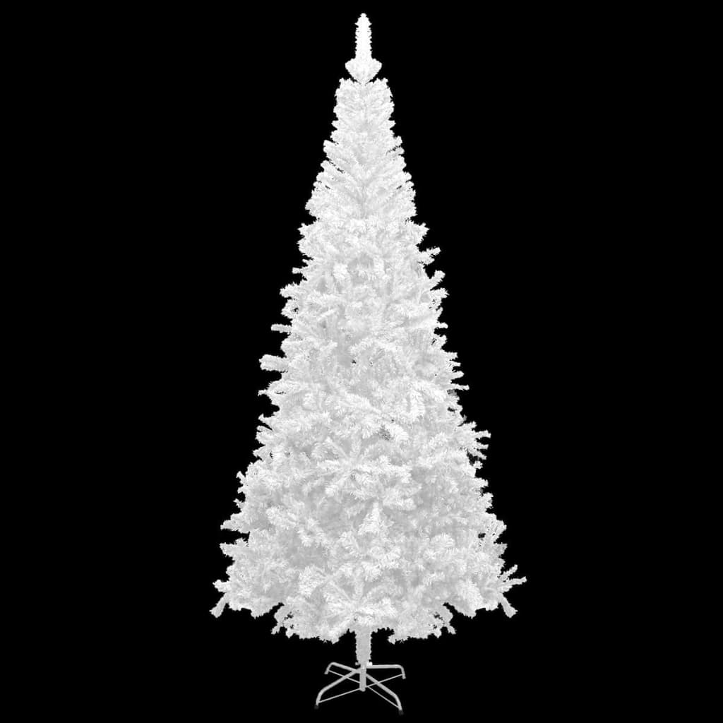Vidaxl Classic White Artificial Christmas Tree 94.5&quot; With Energy-Efficient Led Lights And Durable Pvc Branches – Perfect Holiday Decor For Home Or Office