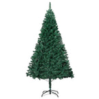 Vidaxl Artificial Christmas Tree W/Leds&Thick Branch Green/White Multi Sizes, 59.1''