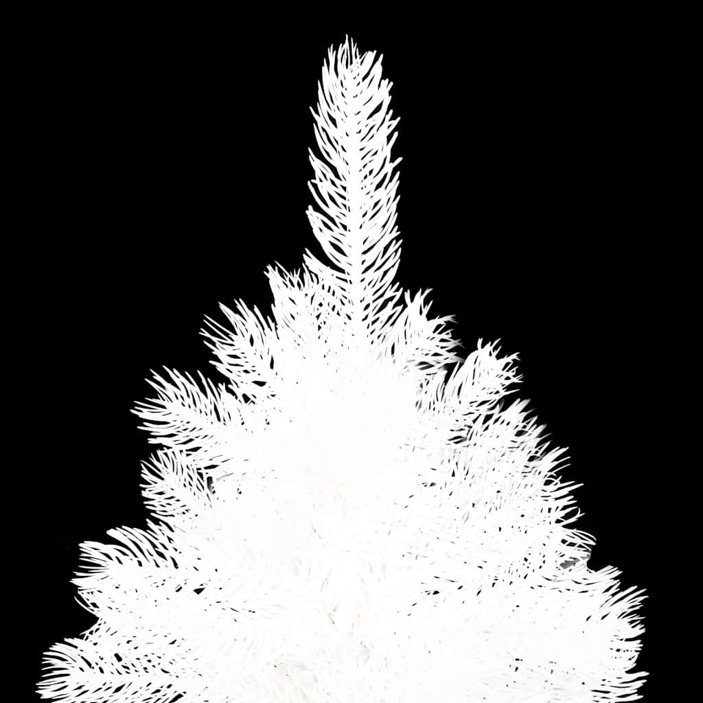 Vidaxl 59.1" Artificial Christmas Tree With Pot, Led Lights, And Gold Ball Decorations - White Polyethylene Xmas Tree With Weather-Resistant And Energy-Efficient Features