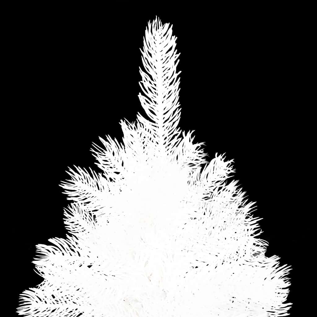 Vidaxl 94.5" Lifelike Artificial Christmas Tree - Pre-Lit With Leds And Gold & Bronze Balls - Reusable Economical - For Indoor/Outdoor - 1560 Branches & 300 Leds - Sturdy Stand - White Gold