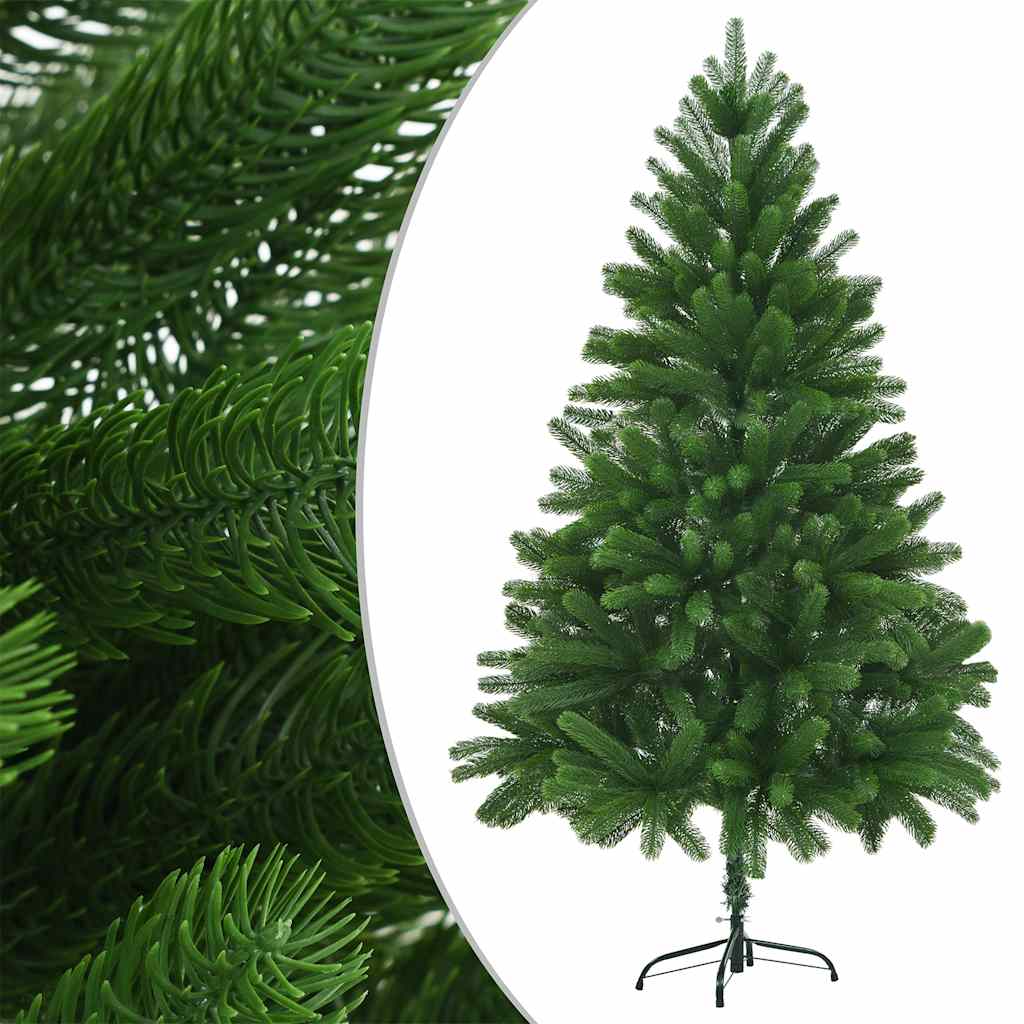 Vidaxl Pre-Lit Artificial Christmas Tree With Decorative Ball Set - Lifelike Green Pe Branches And Energy-Efficient Led Lights - 70.9"