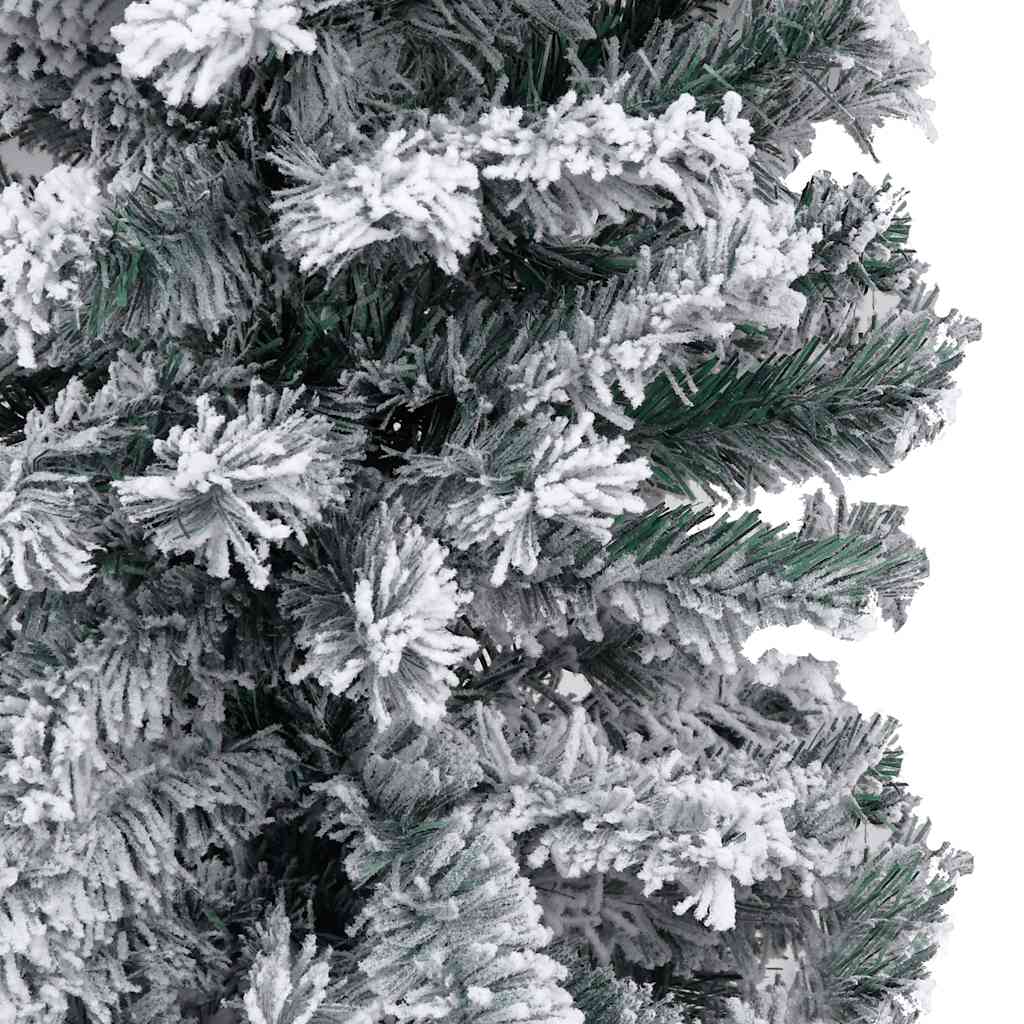 Vidaxl Slim Artificial Christmas Tree With Leds&Ball Set Accessory Ornament Festival Holiday Party Home Artificial Tree Xmas Decoration Green