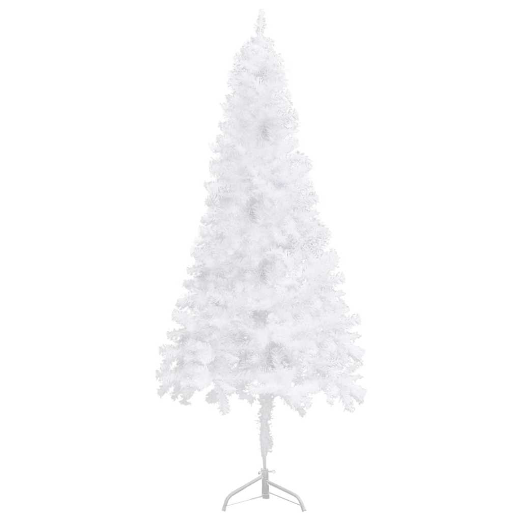 Vidaxl Corner Artificial Christmas Tree Leds&Ball Set Accessory Ornament Display Festival Holiday Party Home Xmas Decoration White Pvc