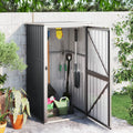 vidaXL Garden Tool Shed Anthracite 34.6x35x63.4 Galvanized Steel