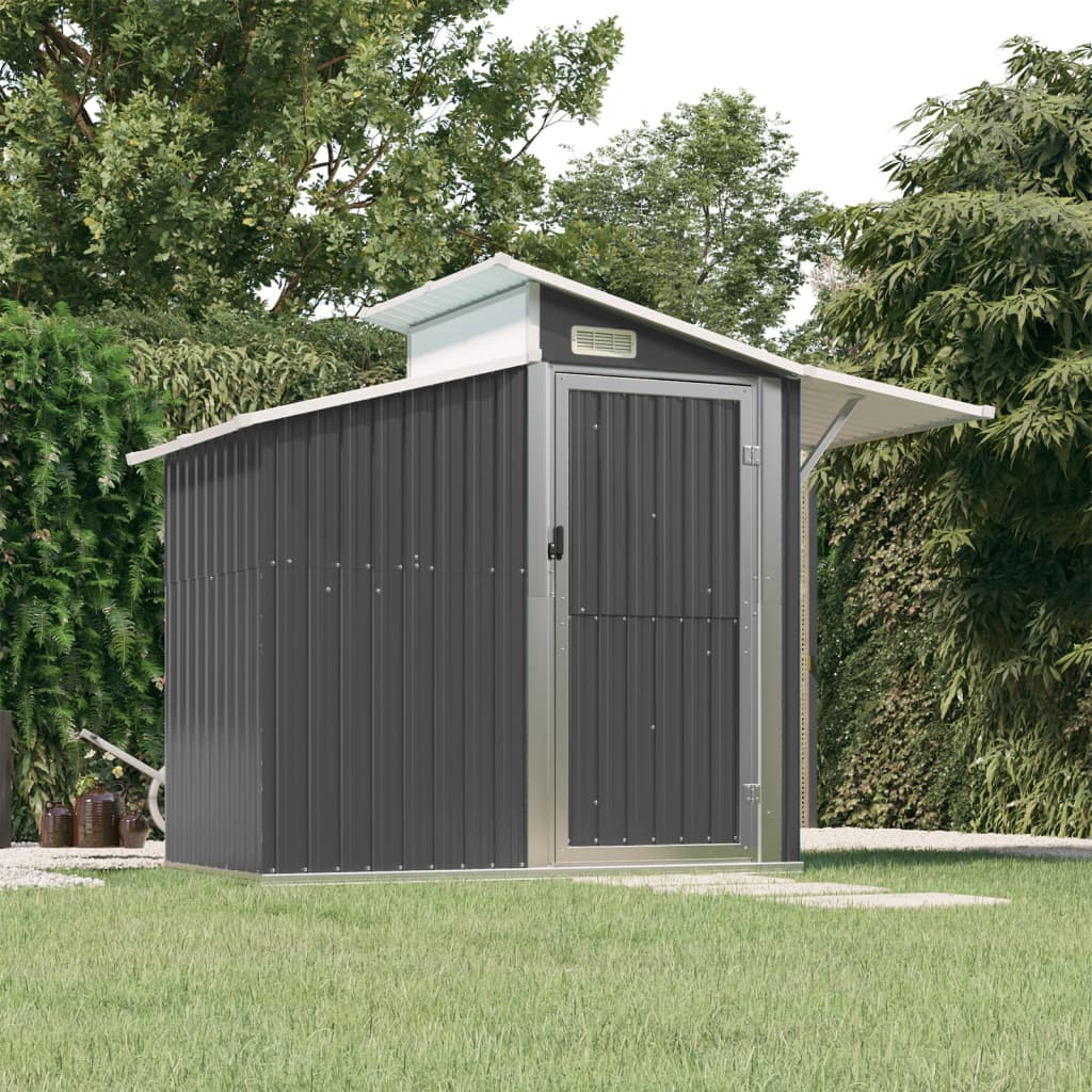 vidaXL Garden Shed Anthracite 106.3x51.2x82.1 Galvanized Steel